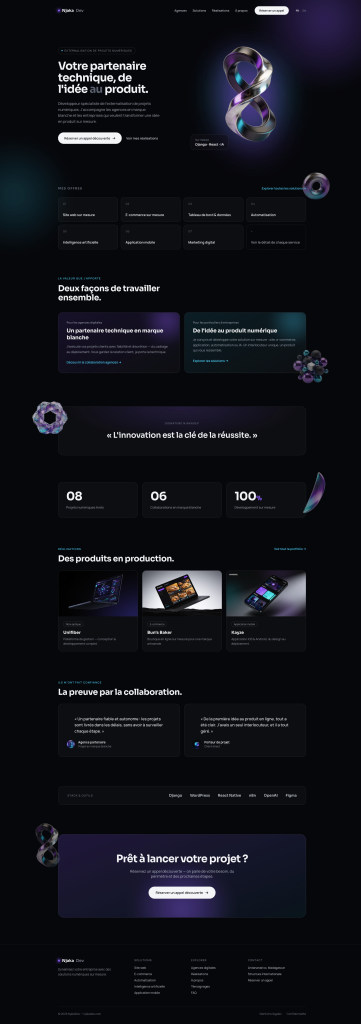 NjakaDev gradient background and 3d assets