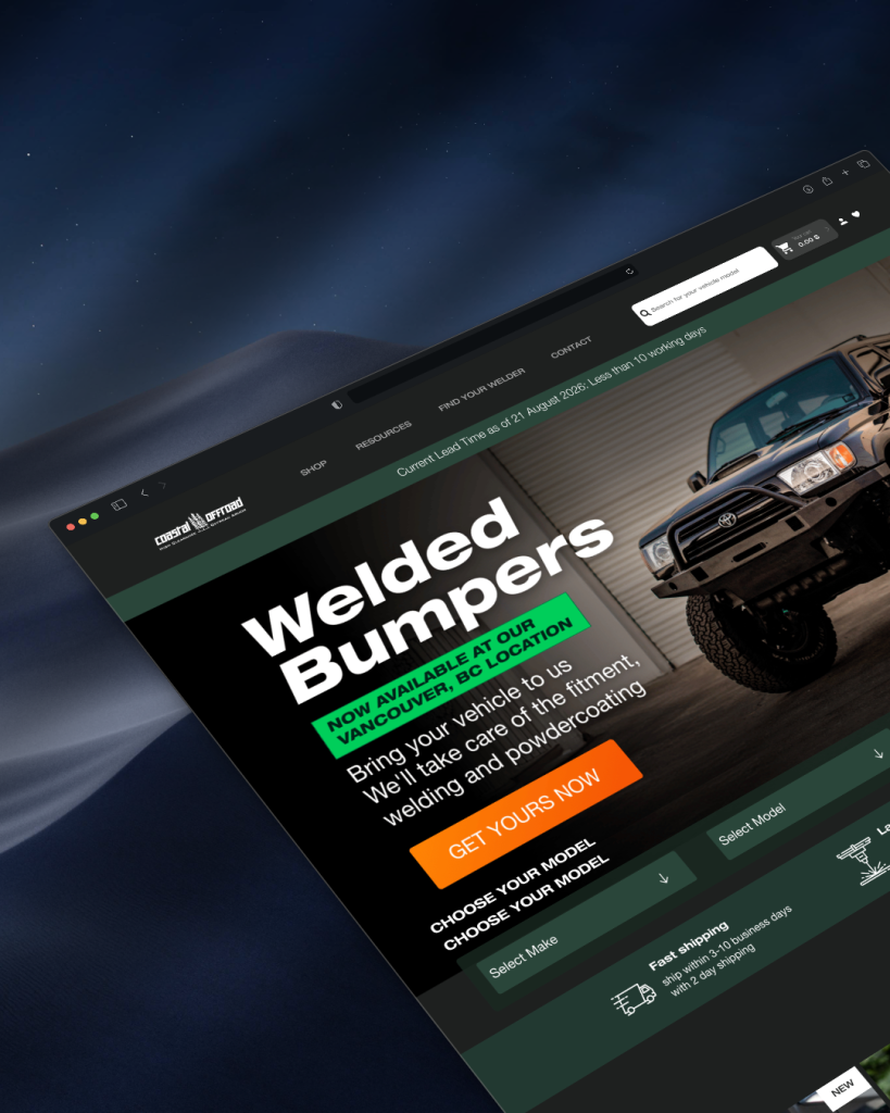 Présentation prenium du site de Coastaloffroad