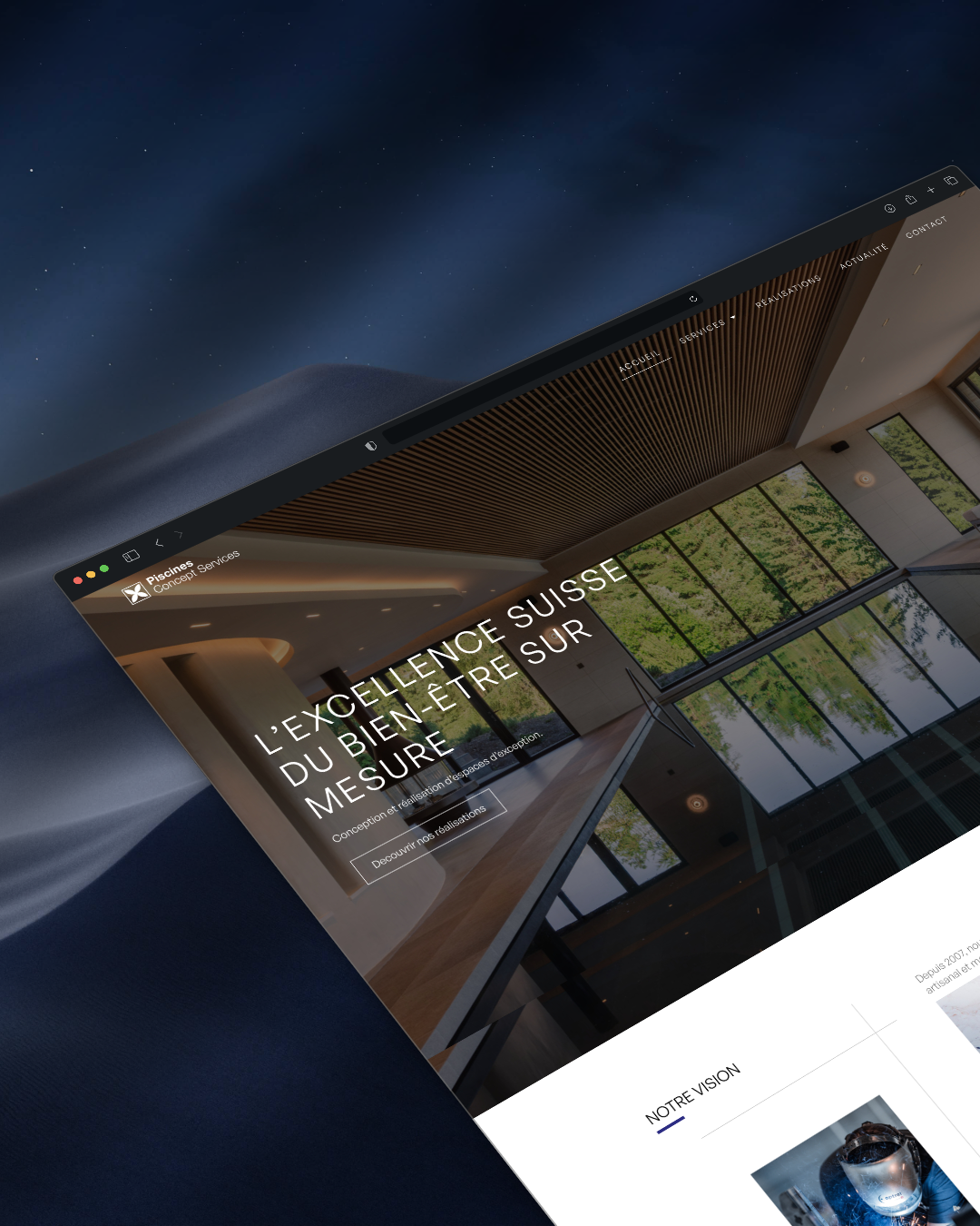 Piscine concept service prenium presentation